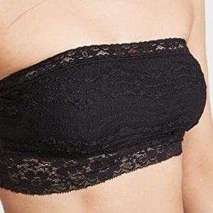 Free People - Black Lace Bandeau Bralette